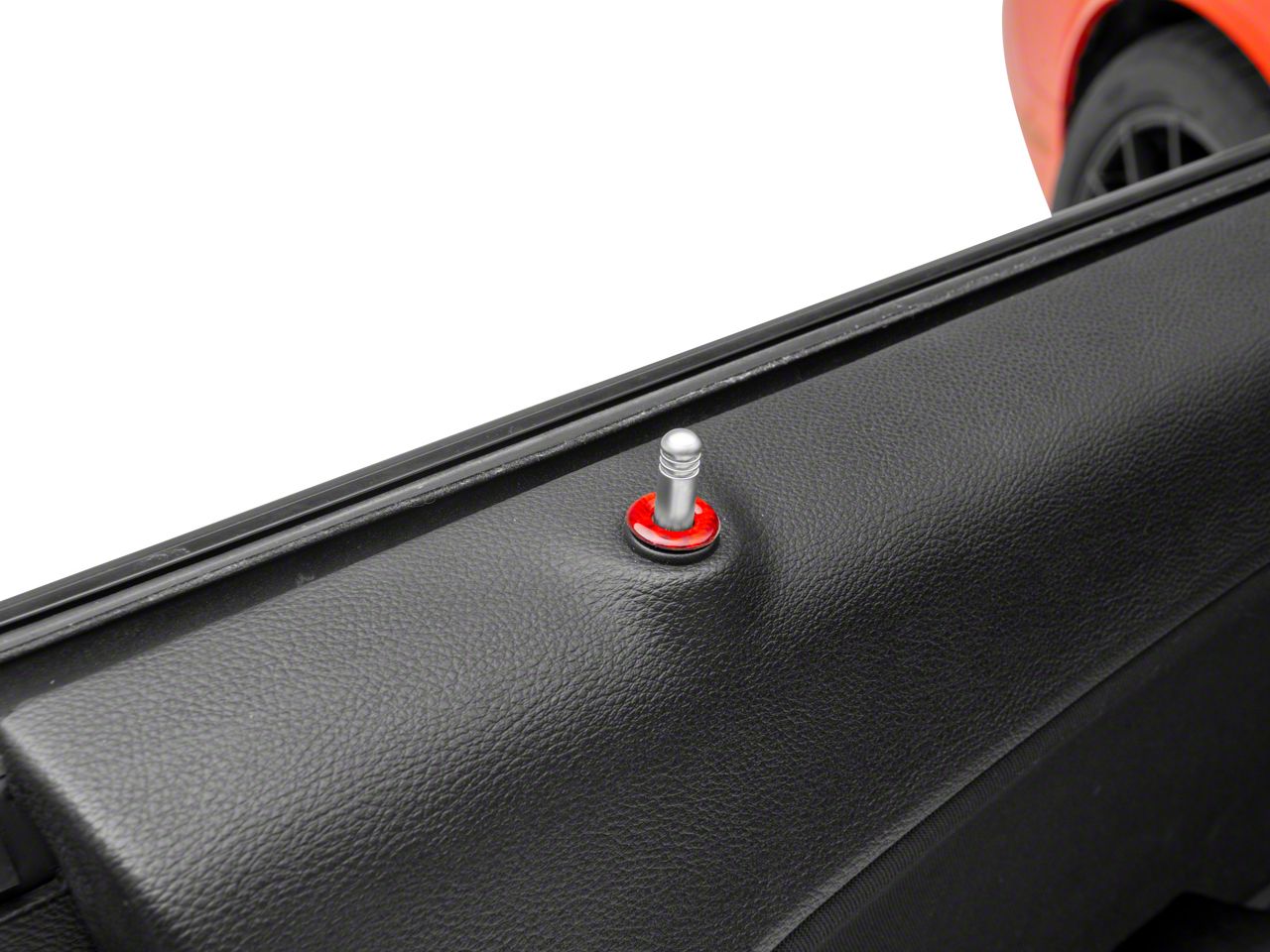 SpeedForm Challenger Door Lock Trim; Red Carbon CH16669 (15-23