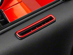 SpeedForm Door Vent Trim; Red Carbon (15-23 Challenger)