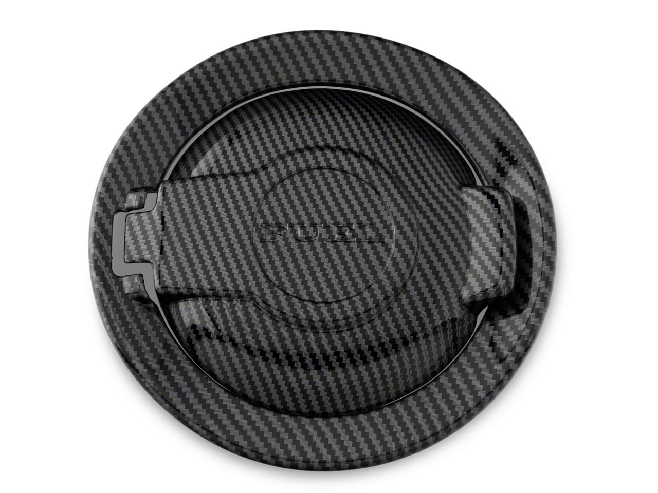 SpeedForm Challenger Fuel Filler Cap Cover; Carbon Fiber