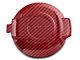 SpeedForm Fuel Filler Cap Cover; Red Carbon (08-23 Challenger)
