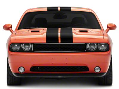 SEC10 Full Length Stripes; Gloss Black; 8.50-Inch (08-23 Challenger)