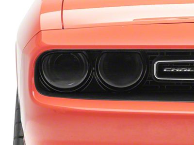 SpeedForm Headlight Covers; Smoked (15-23 Challenger)