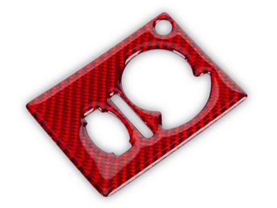 SpeedForm Headlight Switch Trim; Red Carbon (08-10 Challenger)