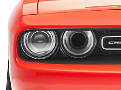 SpeedForm Headlight Trim; Carbon Fiber (15-23 Challenger)