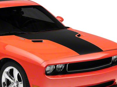 SEC10 Hood Decal; Matte Black (08-14 Challenger)