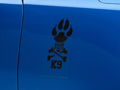 SEC10 K9 Novelty Decal; Black (Universal; Some Adaptation May Be Required)