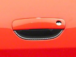 SpeedForm Outer Door Handle Trim; Carbon Fiber (15-23 Challenger)