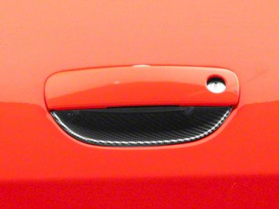 SpeedForm Outer Door Handle Trim; Carbon Fiber (15-23 Challenger)