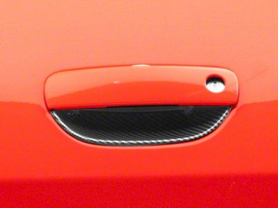 SpeedForm Outer Door Handle Trim; Carbon Fiber (15-23 Challenger)