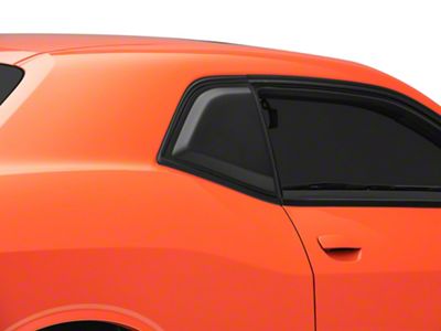 SpeedForm Quarter Window Scoops; Matte Black (08-23 Challenger)