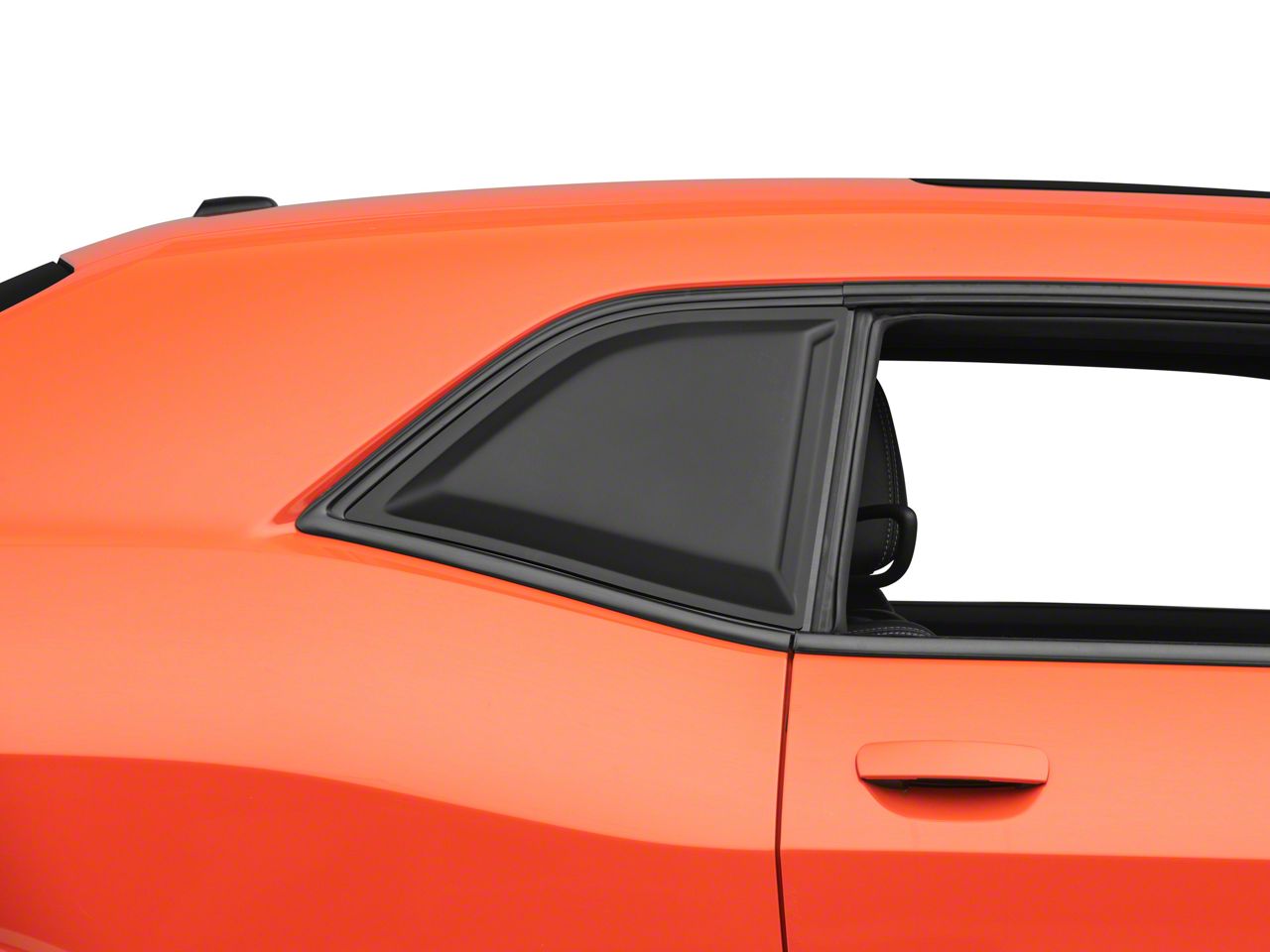 SpeedForm Challenger Quarter Window Scoops; Matte Black CH3658-99