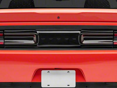 SpeedForm Rear Center Tail Light Cover; Smoked (15-23 Challenger)