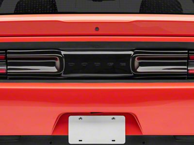 SpeedForm Rear Center Tail Light Cover; Smoked (15-23 Challenger)