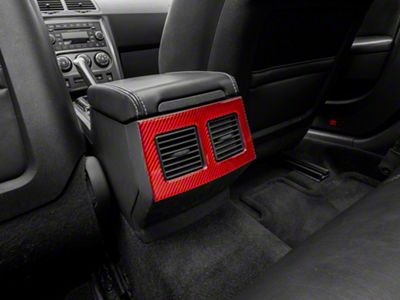 SpeedForm Rear Vent Trim; Red Carbon (08-14 Challenger)