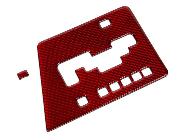 SpeedForm Shifter Console Trim; Red Carbon (2009 Challenger SE)