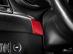 SpeedForm Steering Wheel Trim; Red Carbon (15-23 Challenger)
