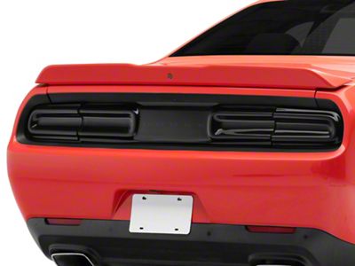 SpeedForm Tail Light Covers with Rear Center Cover; Smoked (15-23 Challenger)