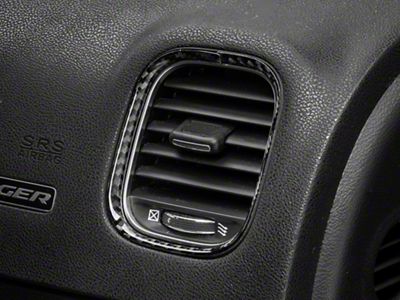 SpeedForm Air Vent Trim; Carbon Fiber (15-23 Charger)