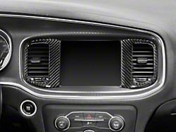 SpeedForm Center Air Vent Trim; Carbon Fiber (15-23 Charger)