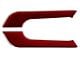 SpeedForm Center Console Armrest Trim; Red Carbon Fiber (15-23 Charger)