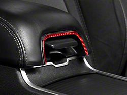 SpeedForm Door Armrest Trim; Red Carbon Fiber (15-23 Charger)