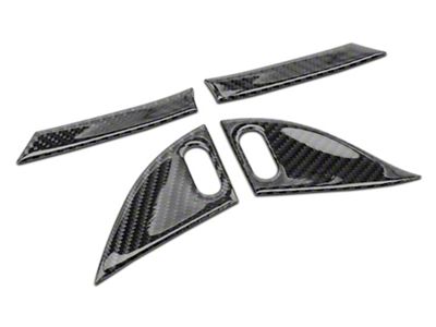 SpeedForm Door Speaker Trim; Carbon Fiber (15-23 Charger w/ Harman Kardon Audio)