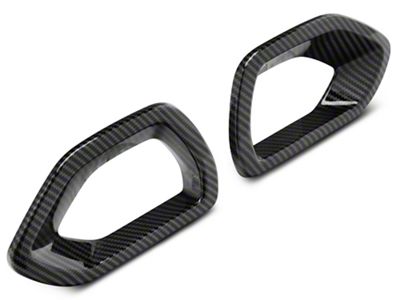 SpeedForm Grille Insert Trim Bezels; Carbon Fiber (15-23 Charger SRT; 19-23 Charger Scat Pack)