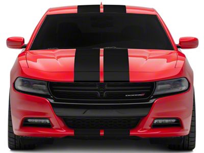 SEC10 Full Length Stripes; Matte Black; 10-Inch (06-23 Charger)