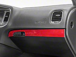 SpeedForm Glove Box Trim; Red Carbon Fiber (15-23 Charger)