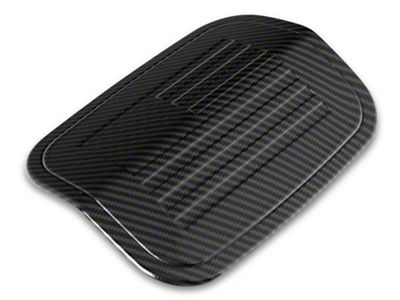 SpeedForm Old Glory Fuel Door Cover; Carbon Fiber (16-23 Charger)