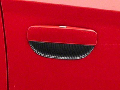 SpeedForm Outer Door Handle Trim; Carbon Fiber (15-23 Charger)