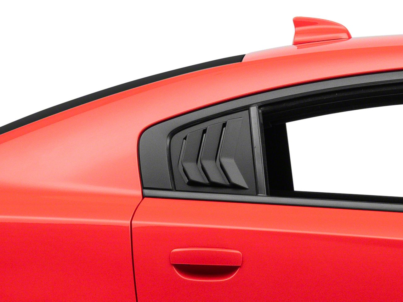 SpeedForm Charger Quarter Window Louvers; Matte Black CR5859-99