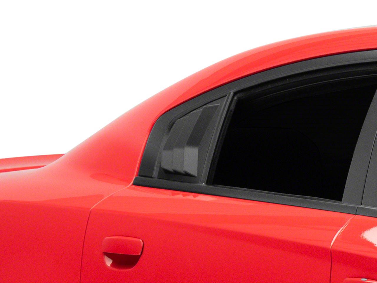 SpeedForm Charger Quarter Window Louvers; Matte Black CR5859-99