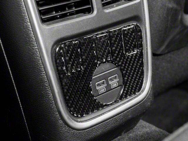 SpeedForm Rear Seat ACC Panel Trim; Carbon Fiber (11-14 Charger)
