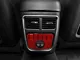 SpeedForm Rear Seat ACC Panel Trim; Red Carbon Fiber (11-14 Charger)