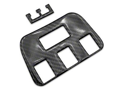 SpeedForm Rear Seat USB Panel Trim; Carbon Fiber (15-23 Charger)