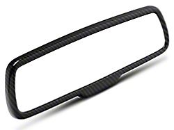 SpeedForm Rear View Mirror Trim; Carbon Fiber (16-23 Charger)