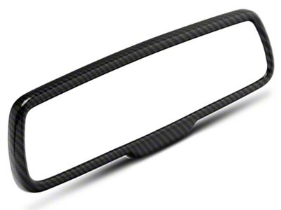 SpeedForm Rear View Mirror Trim; Carbon Fiber (16-23 Charger)