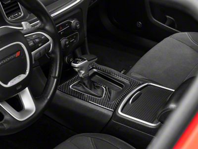 SpeedForm Shifter Console Trim; Carbon Fiber (15-23 Charger)