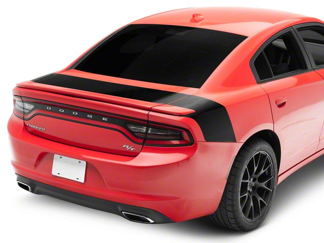 SEC10 Tail Graphic; Gloss Black (11-23 Charger)