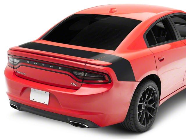 SEC10 Tail Graphic; Matte Black (11-23 Charger)