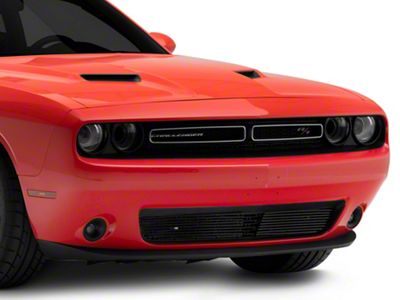 SpeedForm Modern Billet Lower Grille Overlay; Black (15-23 Challenger w/ Adaptive Cruise Control)