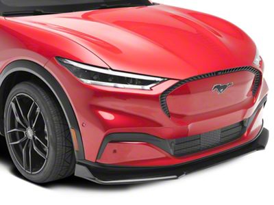 SpeedForm 3-Piece Chin Spoiler; Gloss Black (2021 Mustang Mach-E)