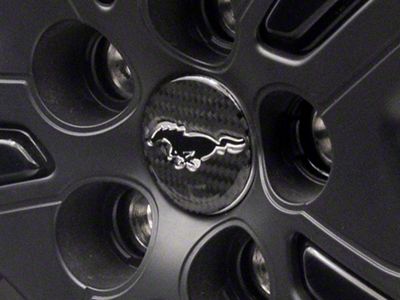 SpeedForm Center Cap Trim; Black Carbon Fiber (21-25 Mustang Mach-E)