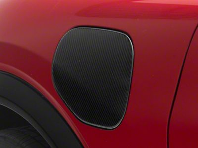 SpeedForm Charging Port Trim; Black Carbon Fiber (21-25 Mustang Mach-E)