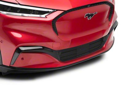 SpeedForm Chin Spoiler Lip; Gloss Black (21-25 Mustang Mach-E, Excluding GT)