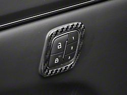 SpeedForm Door Lock Trim; Black Carbon Fiber (21-25 Mustang Mach-E)