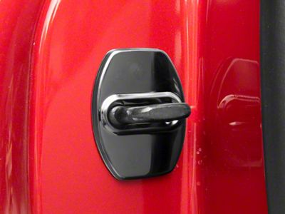 SpeedForm Door Lock Trim; Black (21-25 Mustang Mach-E)