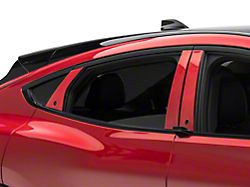 SpeedForm Exterior Pillar Trim; Red Carbon Fiber (21-24 Mustang Mach-E)