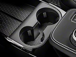 SpeedForm Front Cup Holder Trim; Black Carbon Fiber (21-24 Mustang Mach-E)